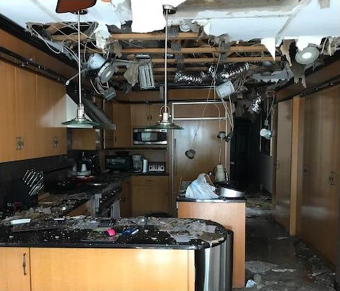 disaster to residential kitchen