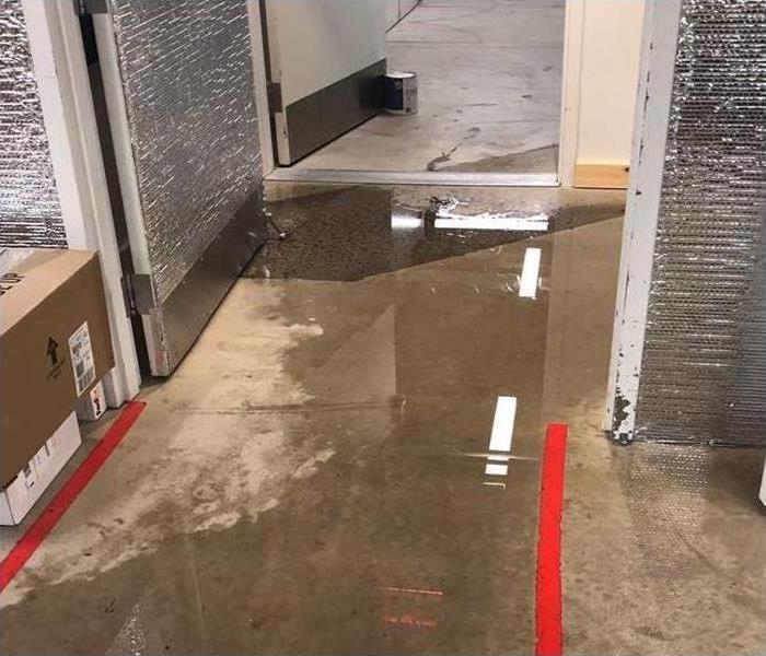 flood damage to commercial building from storm